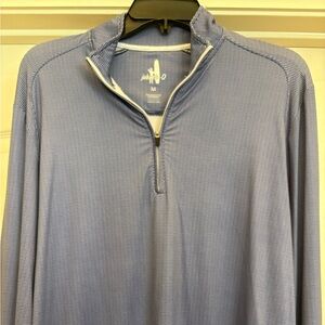 johnnie-O Men's Blue Geometric Quarter Zip